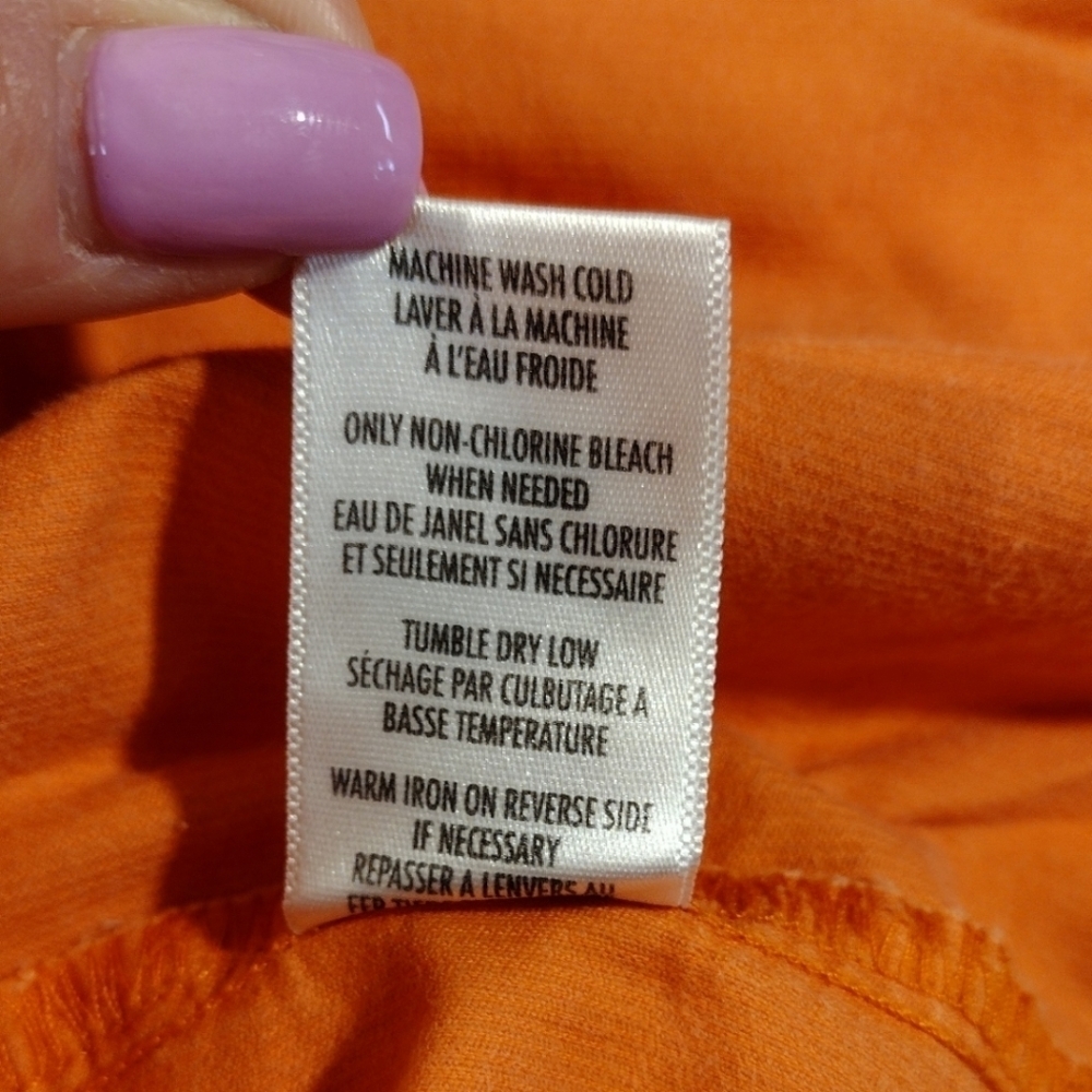 Casual Corner Annex orange corduroy jacket - Picture 3 of 10